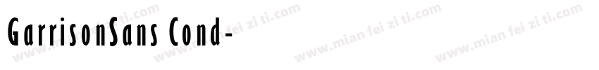GarrisonSans Cond字体转换